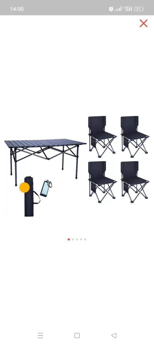 Продам туристический стол со стульями