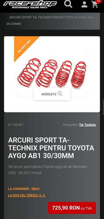 Arcuri sport TA-TECHNIX ca noi