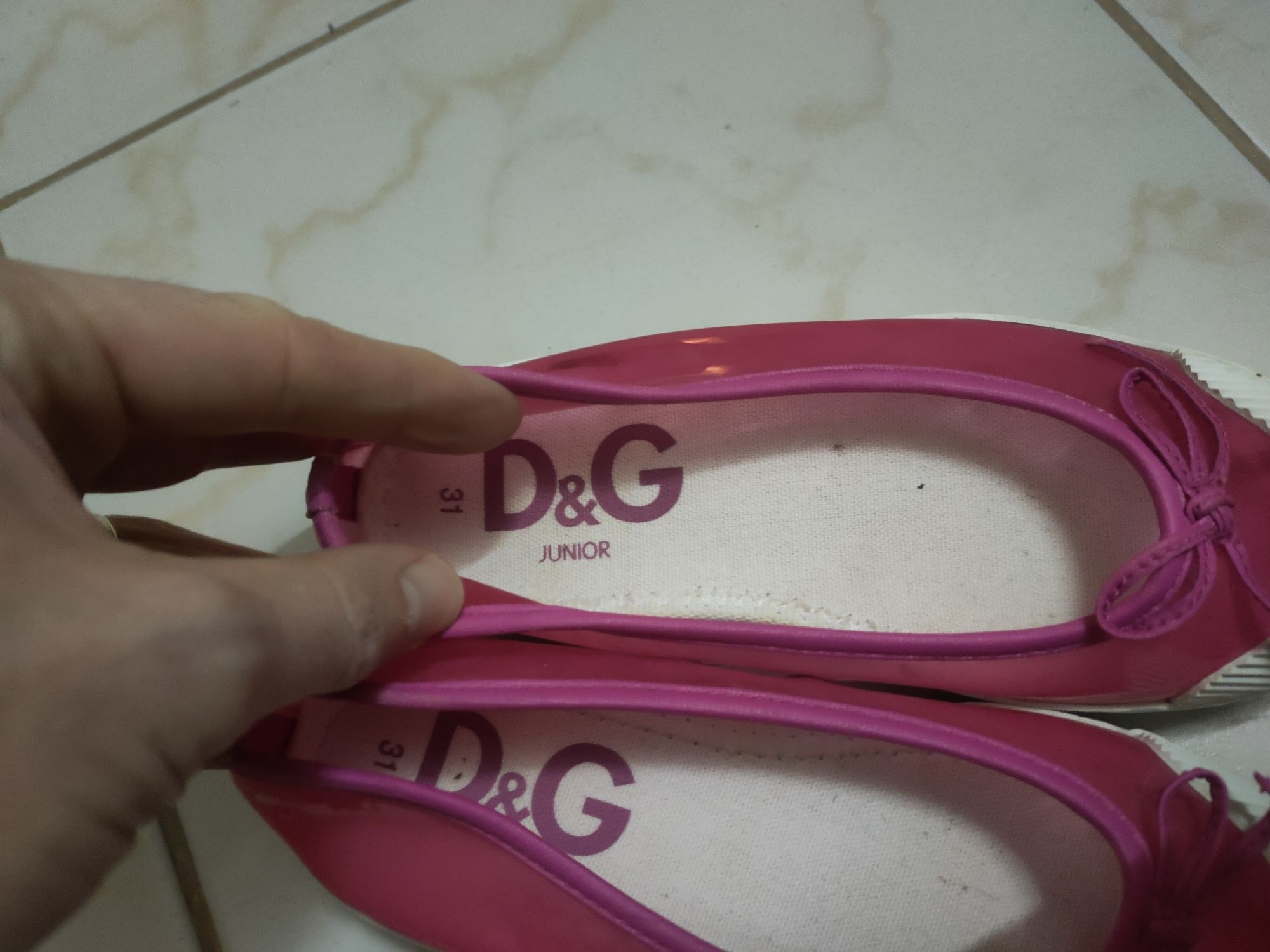 Pantofi D&G roz, mărimea 31