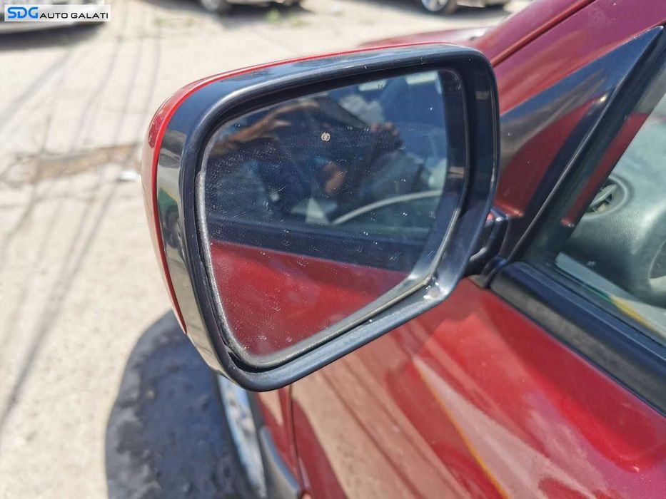 Oglinda Stanga Electrica FARA Pliere Electrica Mitsubishi Outlander 2003 - 2008 Culoare Rio Red Metallic R20 R20B [0599]