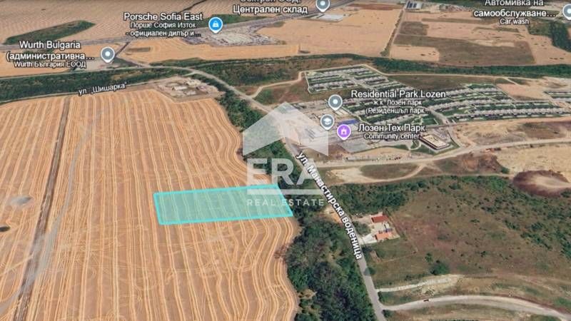 Парцел за продажба срещу Резиденшъл парк Лозен