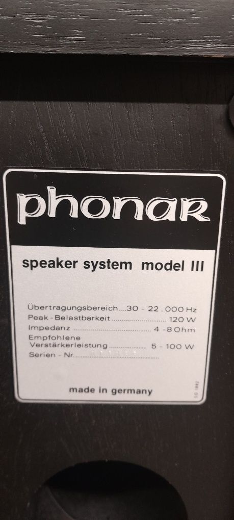 Тонколони PHONAR model-III