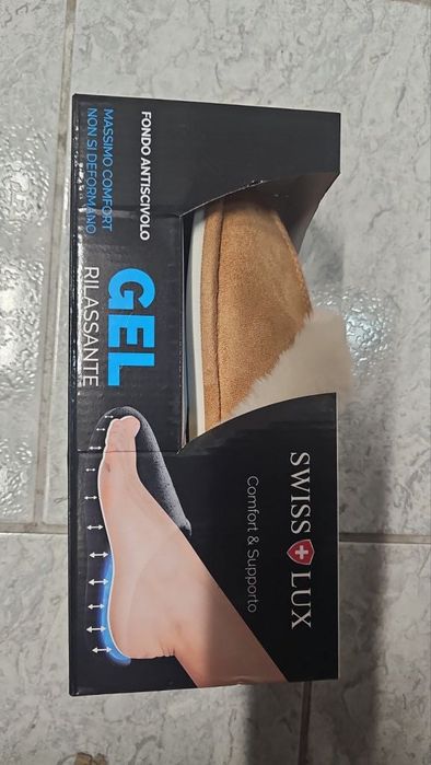 Оригинални Пухкави зимни пантофи SWISS LYX с мемори пяна - НОВИ