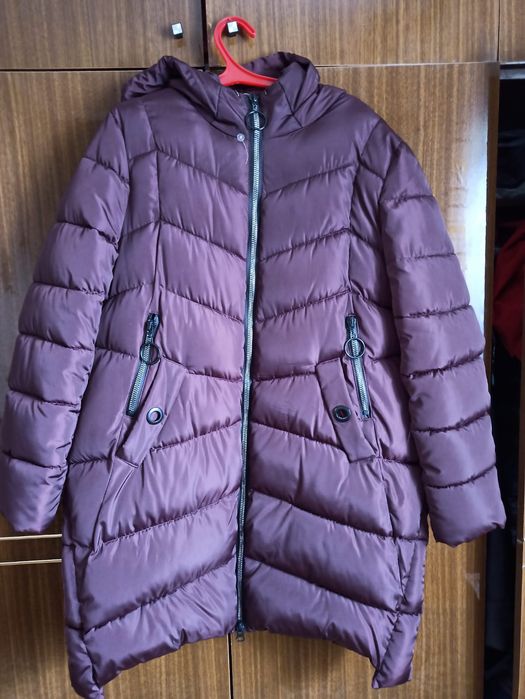 Женская зимняя куртка, джинсы муж.