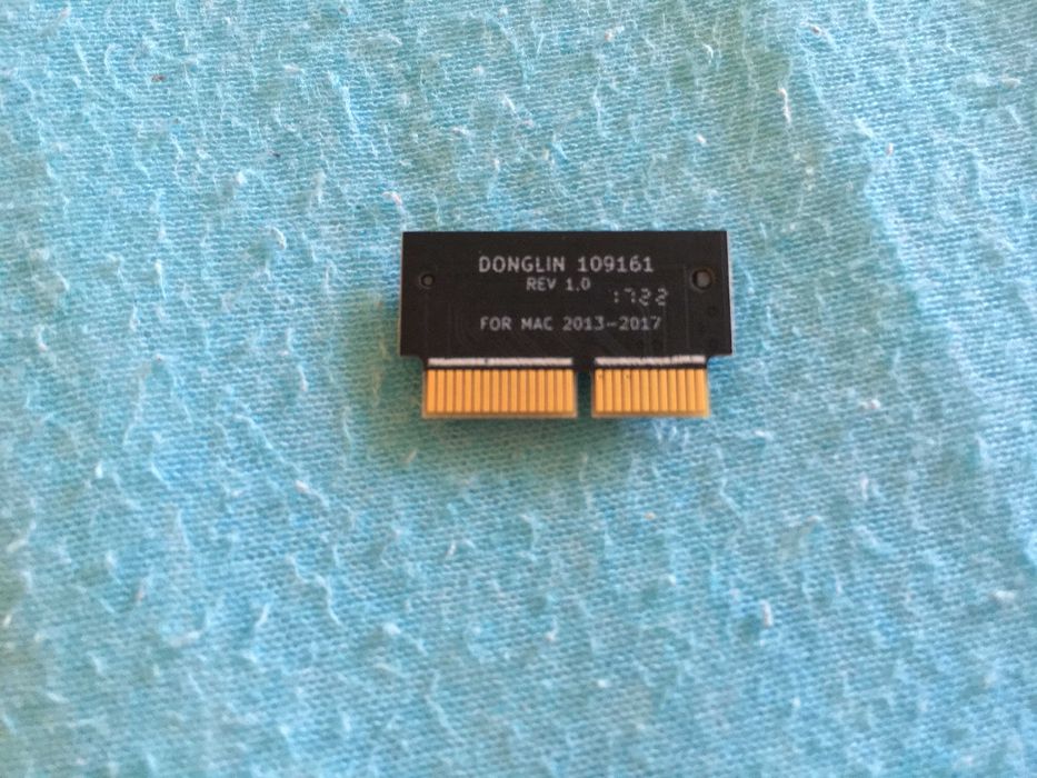adaptor ssd m.2 nvme pcie pt macbook pro, air, imac, 2013 - 2019, nou