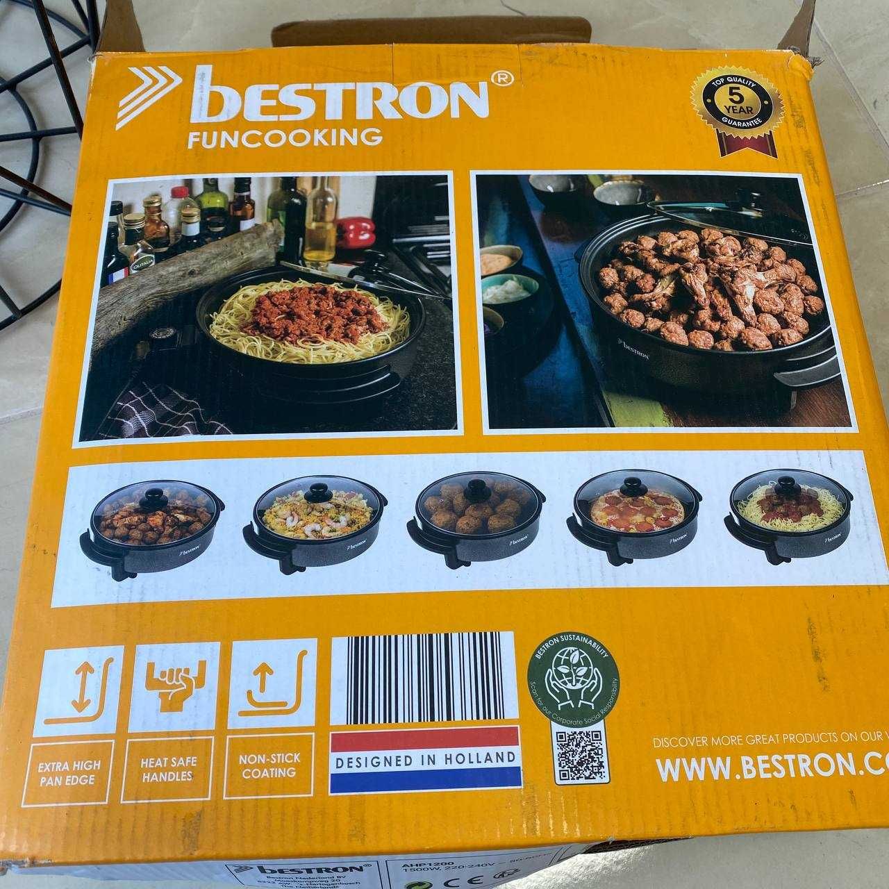 Ел мултифункционален тиган тава Bestron Funcooking AHP1200 28см 1500W