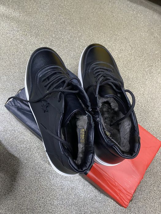 Кожанная обувь зимняя