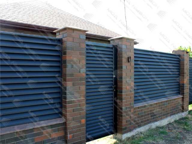 Забор жалюзи еврожалюзи