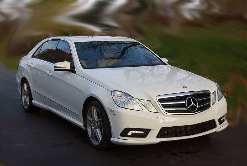 Решетка mercedes w212 e-class (2009-2014) - amg черна с хром лайсни