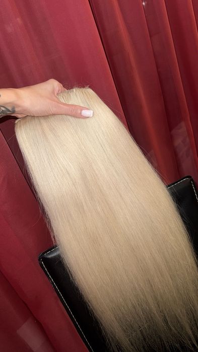 Естествена индийска коса на треса