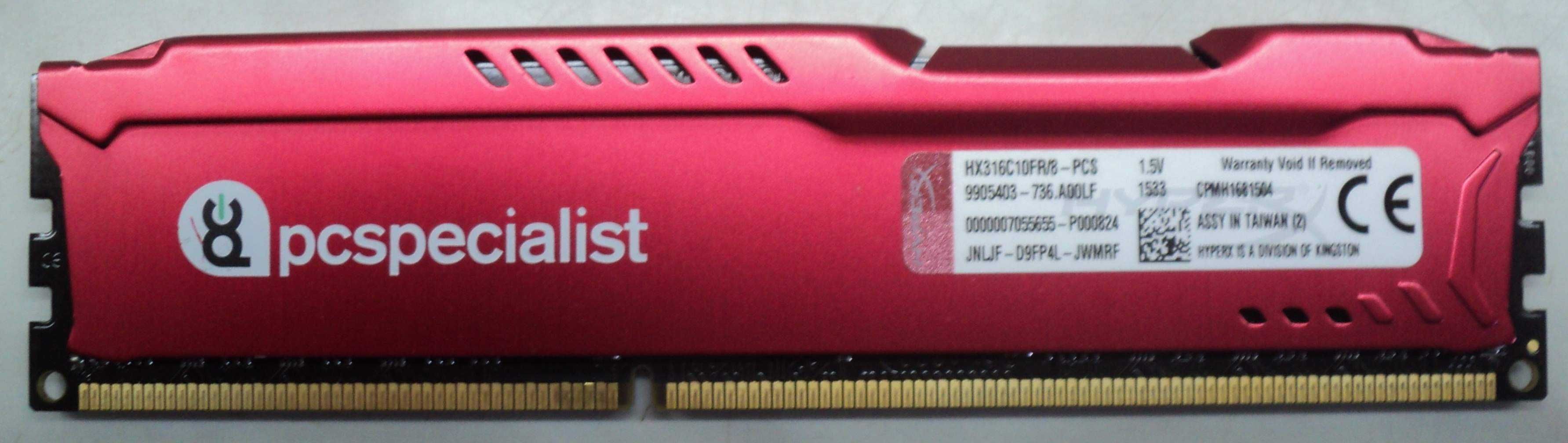 Memorie Ram GAMES PC Kingston HX316C10FR/8 RED Refurbished