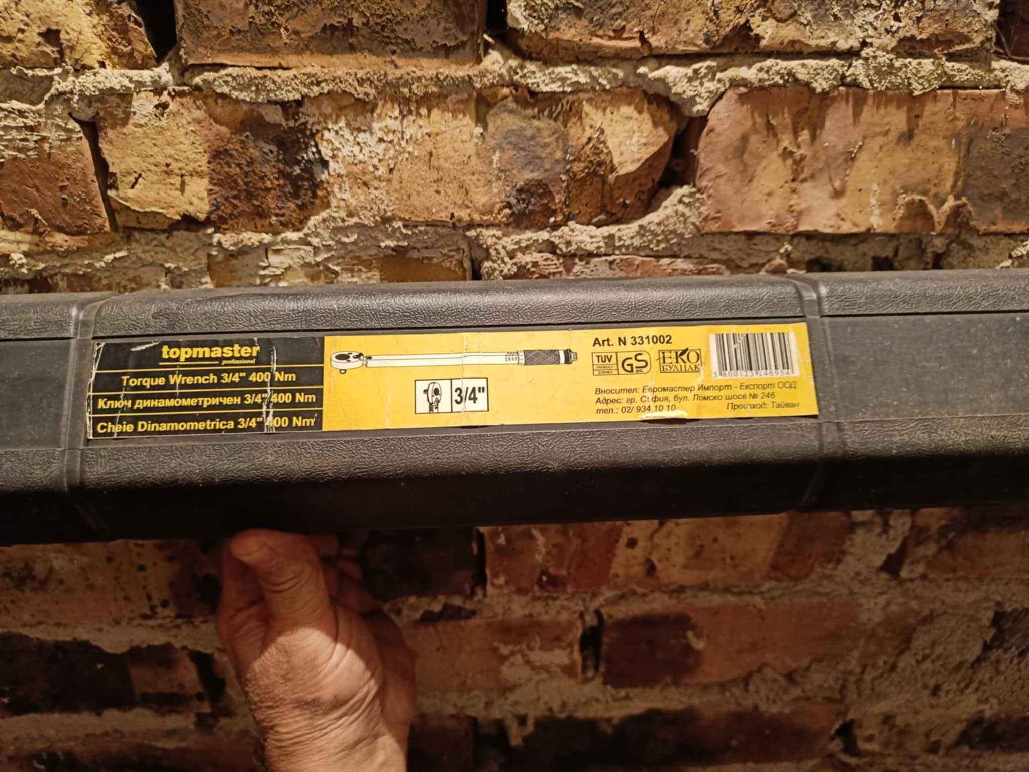 Динамометричен ключ topmaster 3/4 400 nm