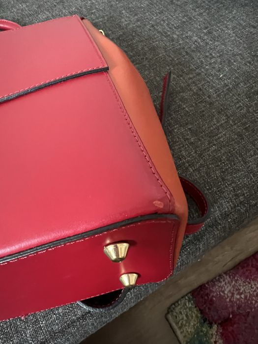 Rucsac piele toaca blu