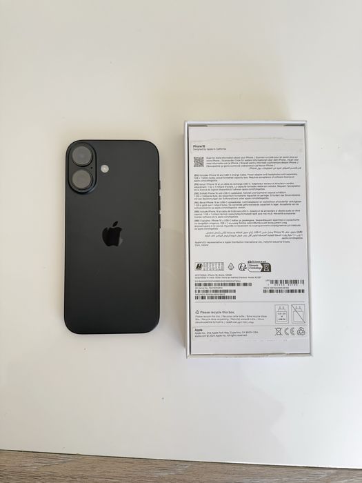 Iphone 16 negru 128gb procent baterie 100% garantie
