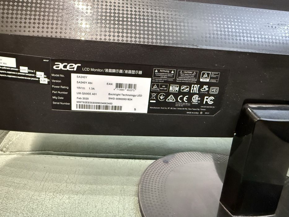 Монитор acer 75h