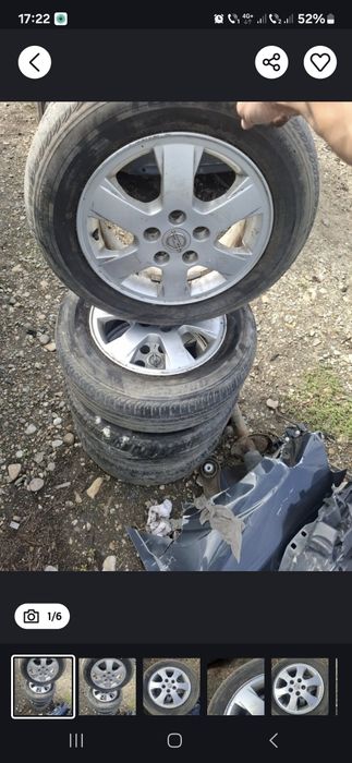 Vand 4 jante R 15 opel nu au defecte sau indoituri au și anvelope slab