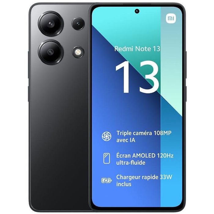 Смартфон с гаранция Xiaomi Redmi Note 13, 6GB RAM, 128GB, Black