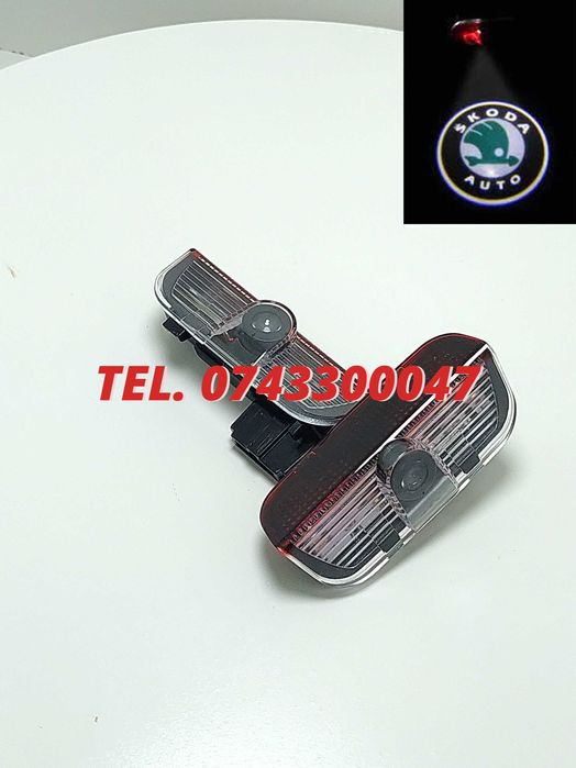 Proiectoare Logo Skoda Superb Portiera  Led Laser emblema sigla H