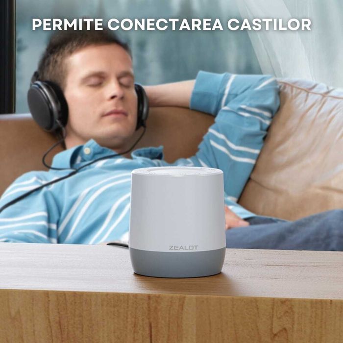 Dispozitiv Sunete Albe, pentru copii/adulti,Difuzor portabil Bluetooth