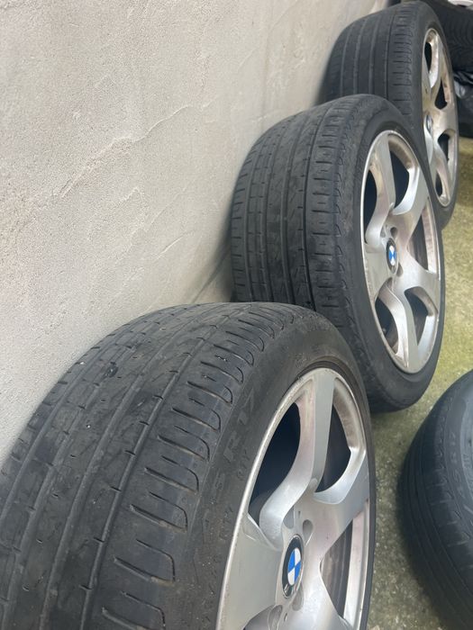 Jante originale BMW r17 + anvelope vara in stare buna