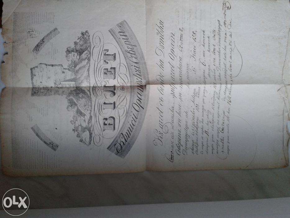 Act vanzare-cumparare foarte vechi - din 1840