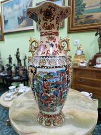 Красива антикварна китайска ваза Satsuma