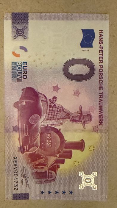 Банкнота нула евро 0 Порше