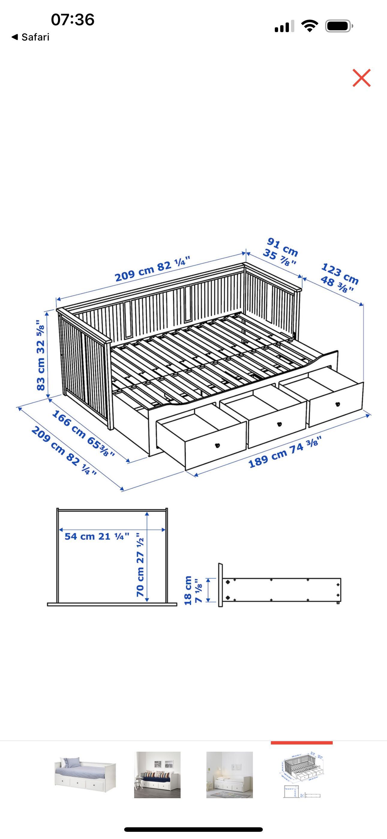 Кровать IKEA, Хемнес