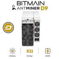 Bitmain Antminer D9 - DASH Miner 1770G/h, 2839W/h, 1.6J/G Даш Майнър