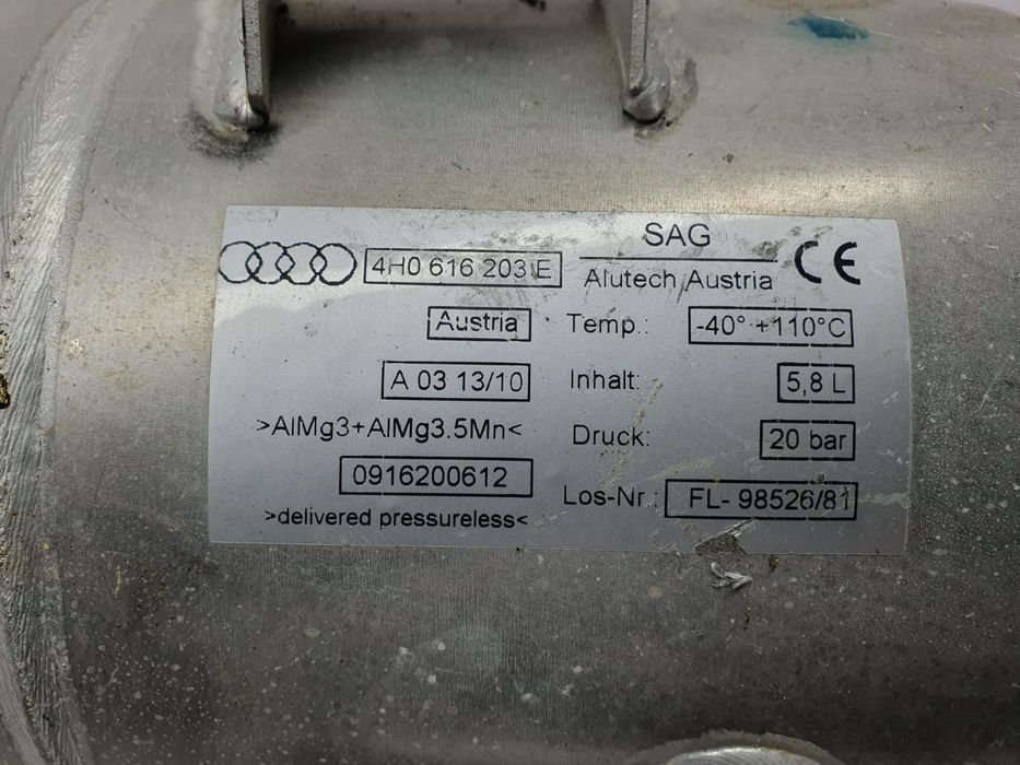Butelie perna aer 4h0616203e 3.0 tdi CTDB Audi A8 D4/4H [2010 - 2014]