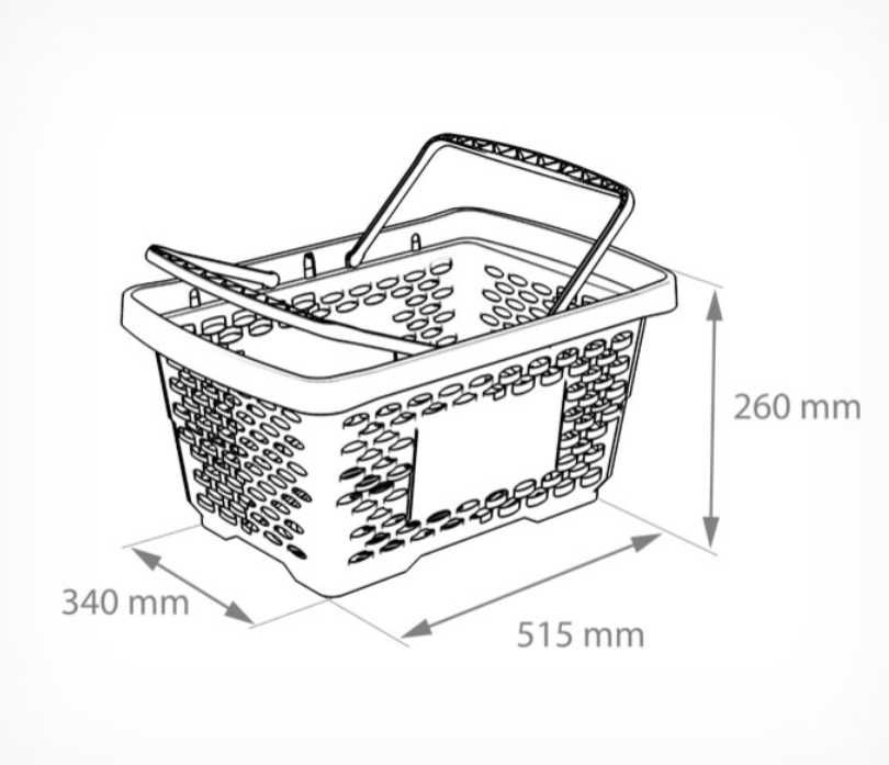 Покупательская "Корзина пластиковая JAZZ, 28 литров", оборудование.