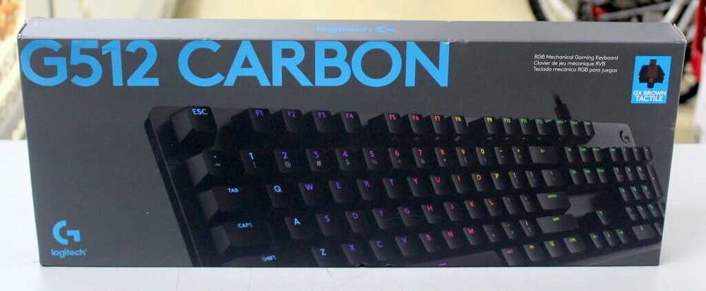 Tastatura Gaming mecanica LOGITECH G512 GX Brown Tactile USB Sigilata