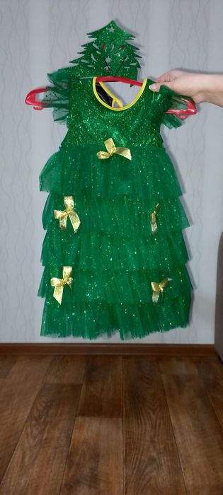 Платье Ёлочки с диадемкой