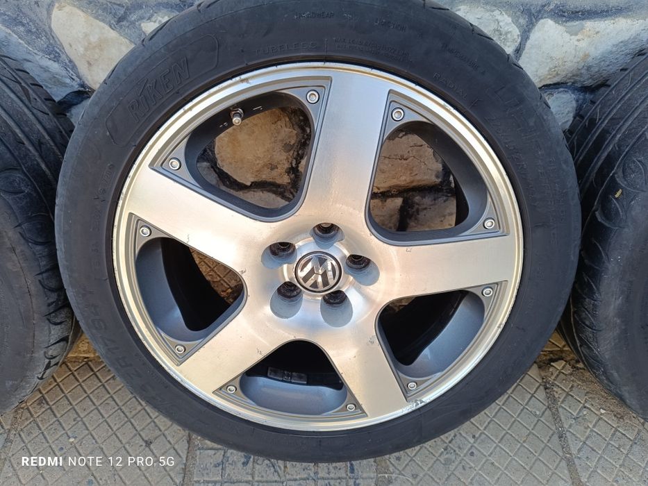 Алуминиеви джанти 17 5x100 Santa monica  с летни гуми 225 45 17 golf 4
