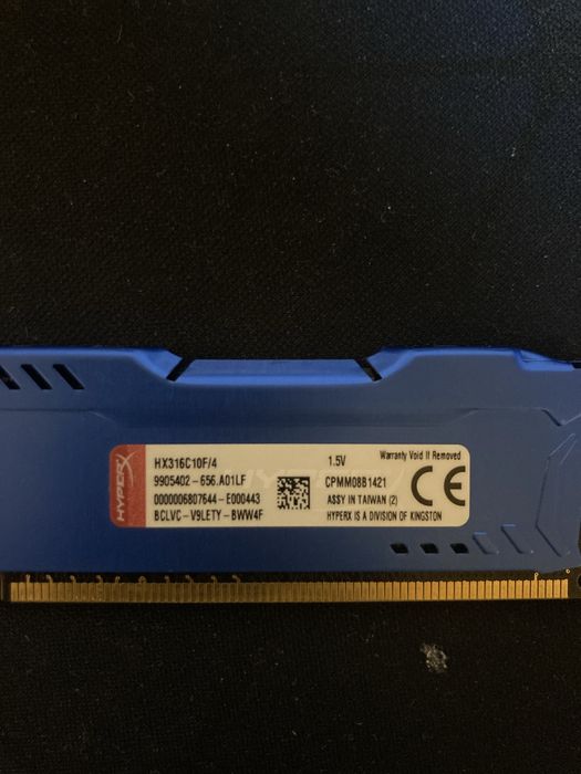 Kit 4 HyperX Fury 4GB 1600 CL10 DDR3