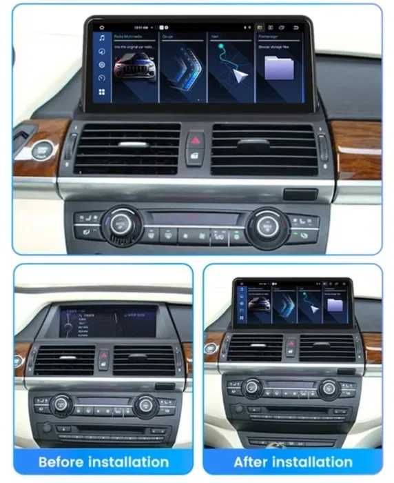 Navigatie Android 13 4GB RAM BMW X5 E70 X6 E71 CCC GPS Wifi Bluetooth