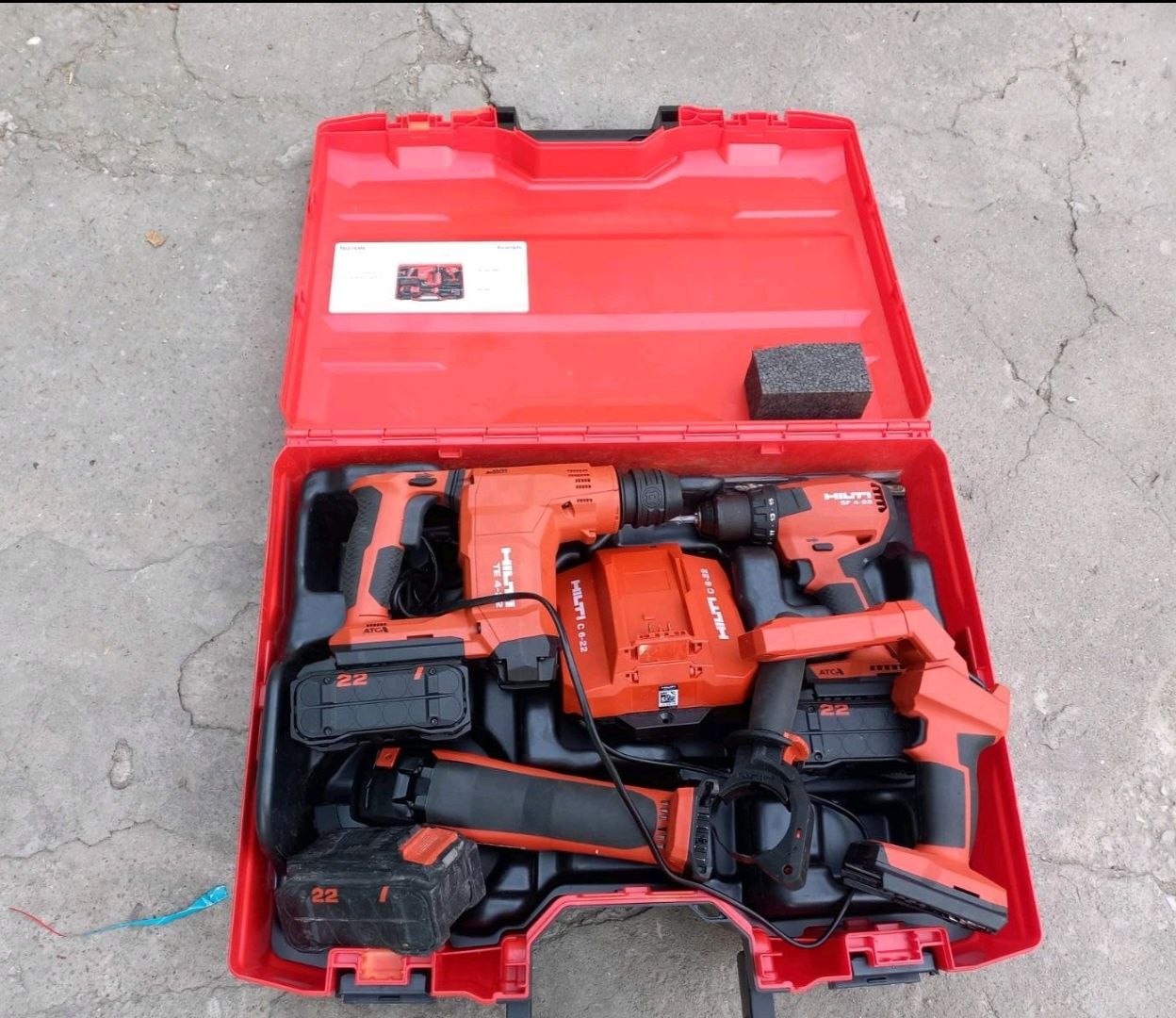 Hilti TE4 22 Перфоратор SF4 22Винтоверт AG 5D 22 Ъглошлайф SL 2-22 Раб