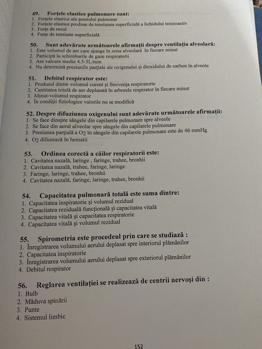 Culegere Biologie pentru admitere mg si md Bucuresti