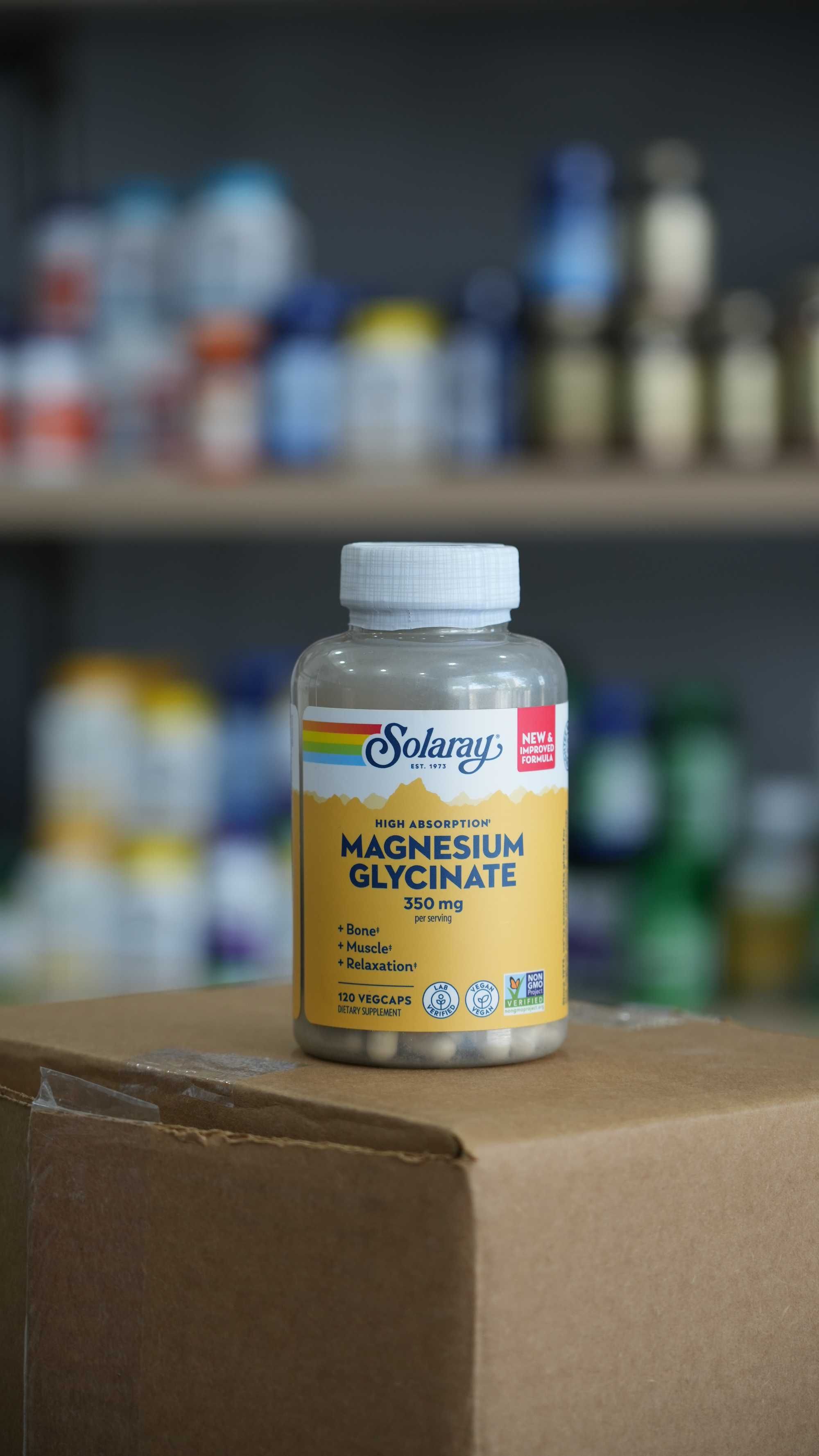 Solaray Magnesium Glycinate 350 mg, 120 capsules