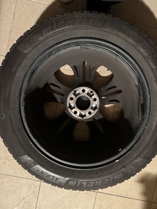 Set roți Mercedes 17, anvelope iarna Michelin 215 60 r17 jante origin