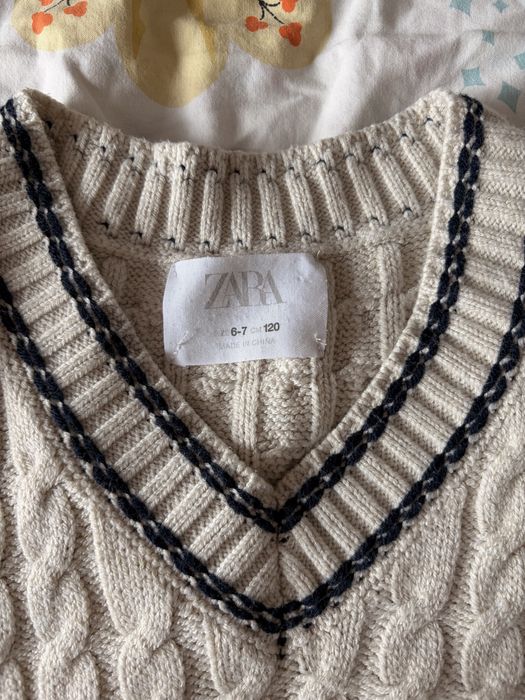 Детски дънки и елек Zara 128 см