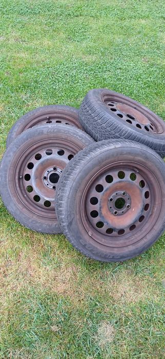Jante aliaj 4x100 r15 mini copper cu anvelope 175 65 r15 m+s