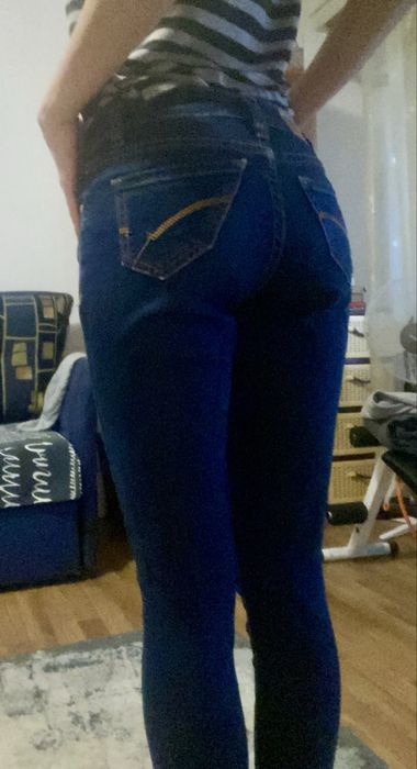 Blugi skinny albastru închis FB Sister – model clasic