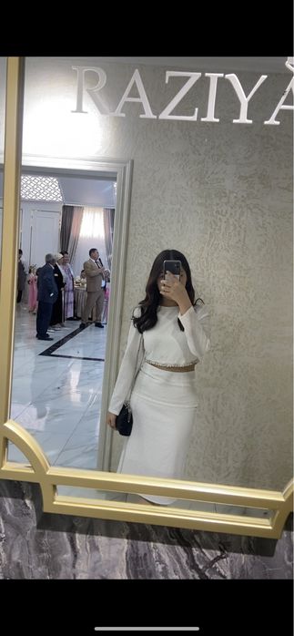 Белый двойка вечерный