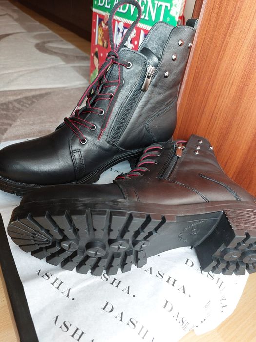 Ghete DASHA piele naturala mar 39 talpa antiaderenta