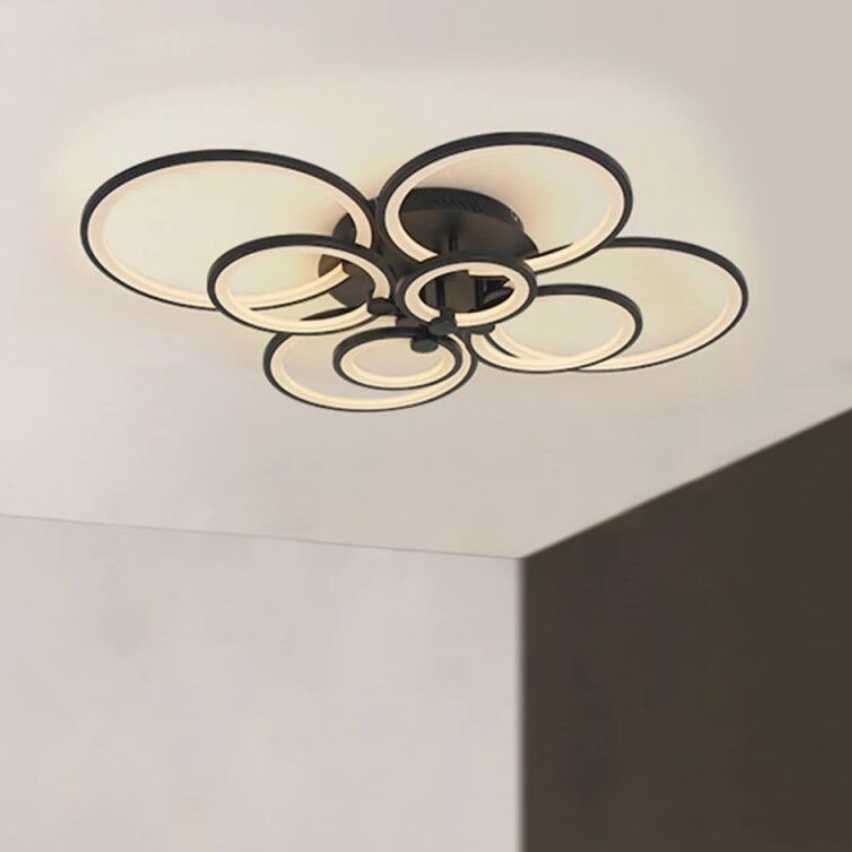 Полилей с висулки LED Lustra Rivani 8067/4 + 4 MARO 232W, Многоцветен