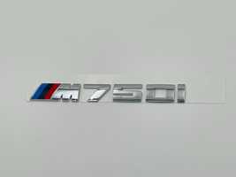 Emblema compatibila BMW M750i crom