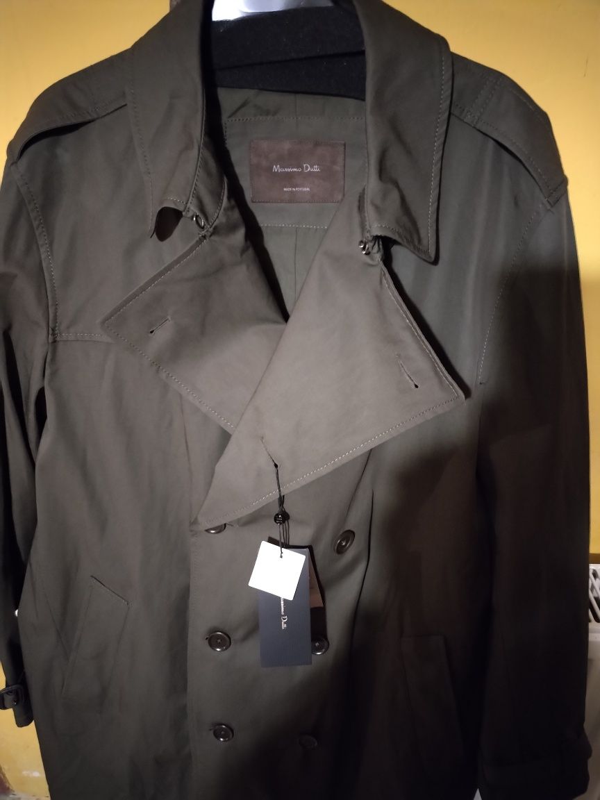 Trench coat Massimo Dutti de bărbați, nou, mărime XL