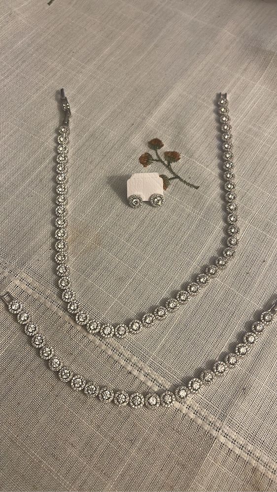 Set argint 925 cu cristale swarovski