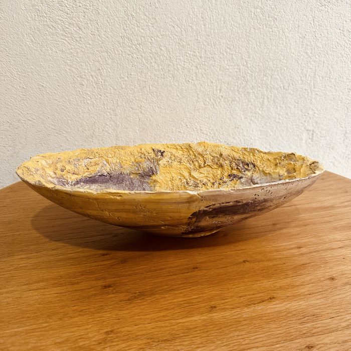 Ръчно изработена ретро артистична керамична купа